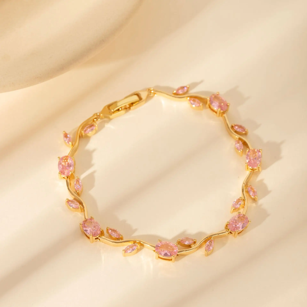 Bracelet Tulip Multicolore – Plaqué Or - Image 6