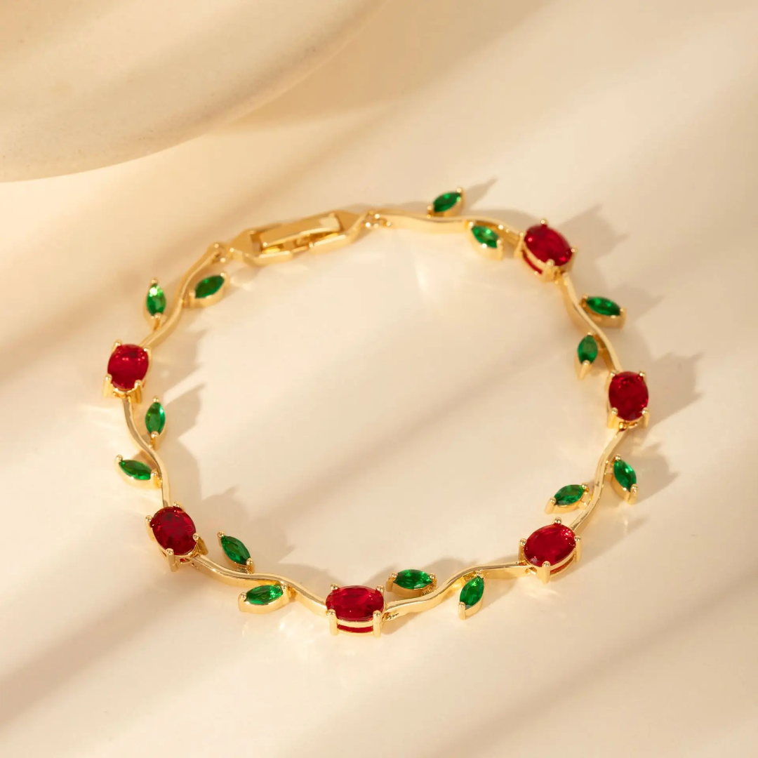 Bracelet Tulip Multicolore – Plaqué Or - Image 10