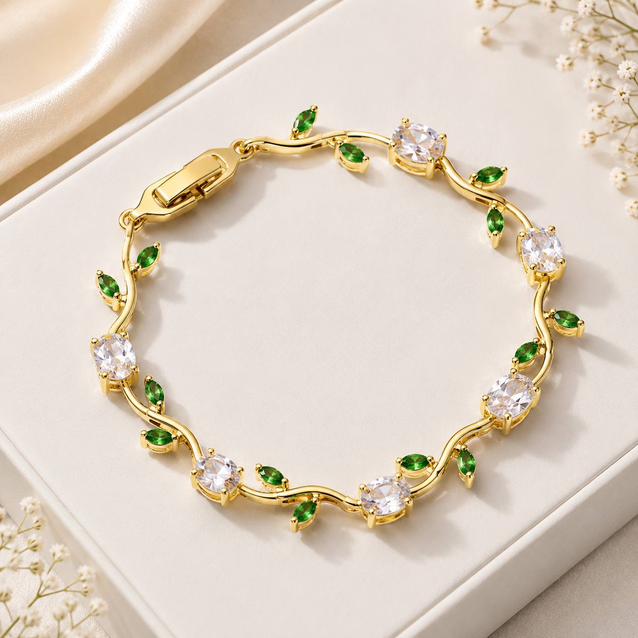 Bracelet Tulip Multicolore – Plaqué Or - Image 15